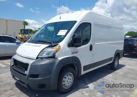 2020 Ram Promaster 1500 High Roof 136 Wb from USA, damaged, VIN 3C6TRVBG5LE104562